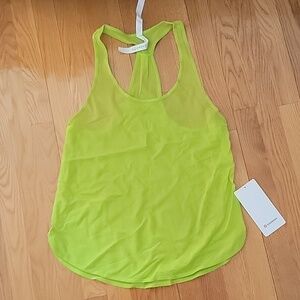 * NWT Lululemon 105 Singlet Mesh Tank Top Women's Size 6 Lipo Lime - Lightweight